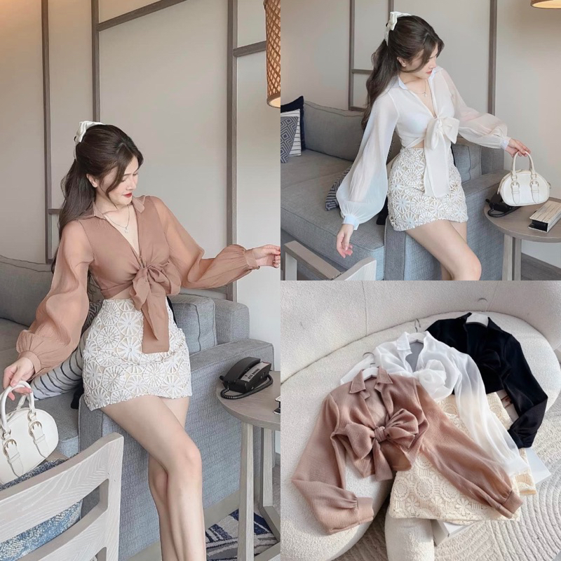 Set phối tay ren hoa