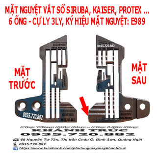 E989 Mặt nguyệt máy Vắt sổ Siruba 6 ống chỉ máy may công nghiệp