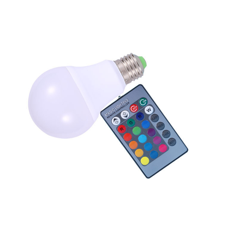 Bóng Đèn Led Đổi 16 Màu Điều Khiển Từ Xa 7w RGB 85-265v E27 bóng đèn điều khiển dui den dieu khien tu xa