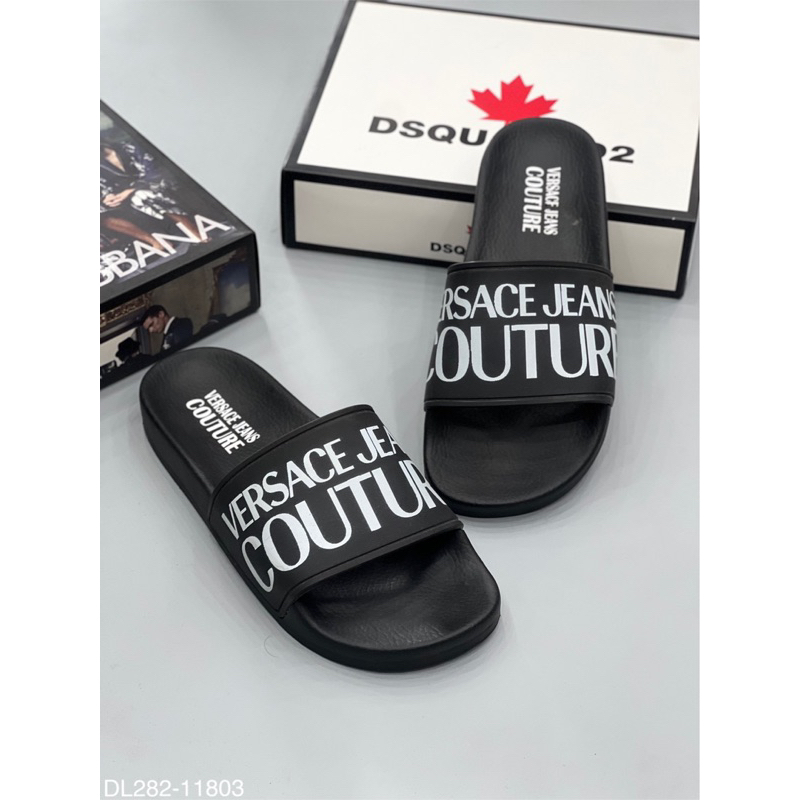 Dép lê hoạ tiết chữ nổi bật lên chân fom cực đẹp ,trẻ trung 2023