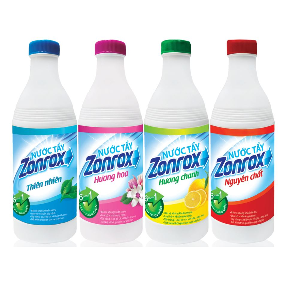 Nước tẩy Zonrox đa năng chai 1 lít