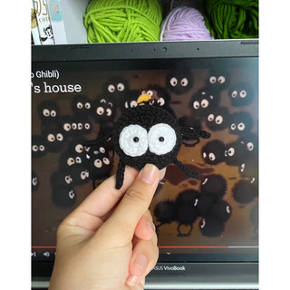 Kẹp tóc bồ hóng handmade
