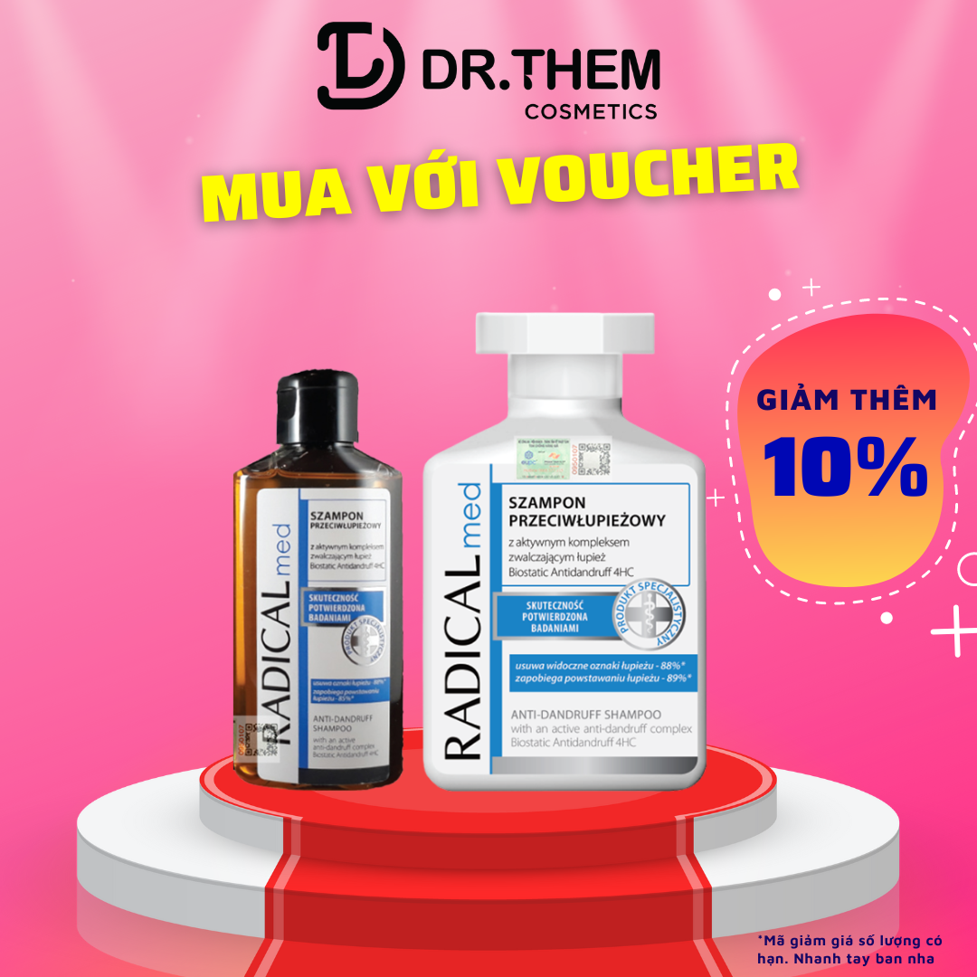 Dầu Gội Đầu Ngữa Gàu Radical Med anti DANDRUFF SHAMPOO Farmona 100ml & 300ml