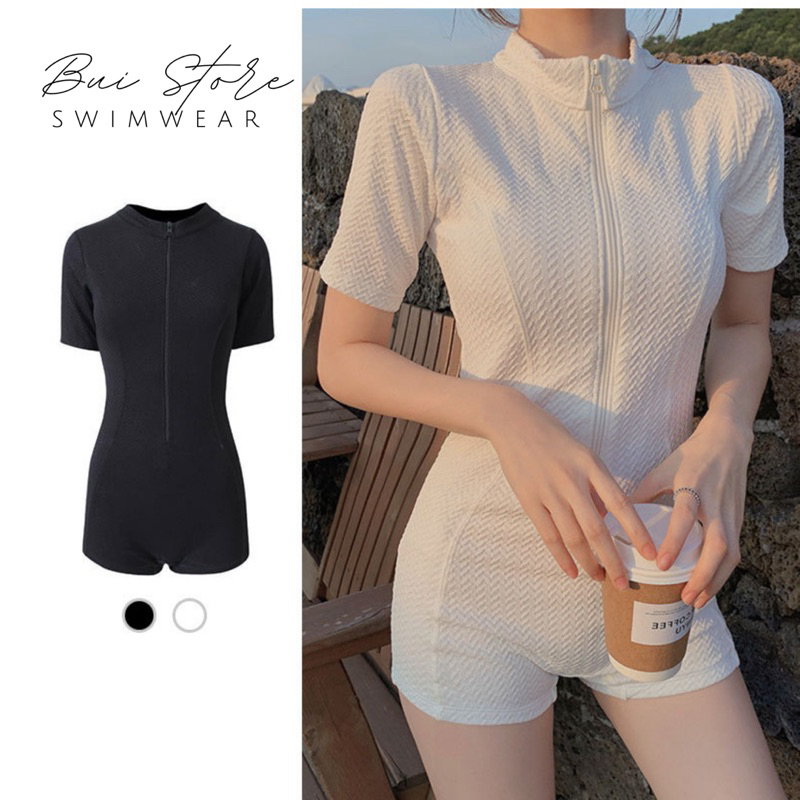 Bikini bộ bơi nữ quần đùi kín đáo Buistore swimwear