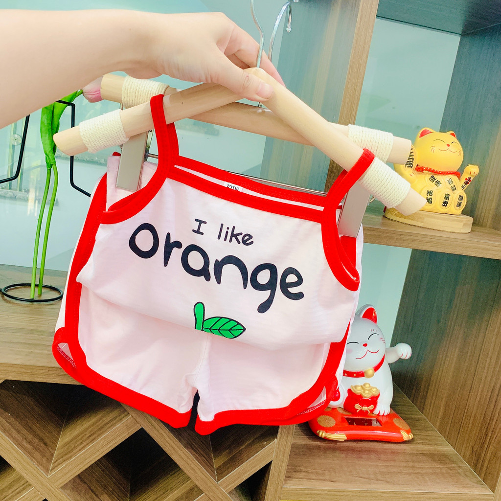 Bộ 2 dây cho bé gái, bộ 2 dây mùa hè cho bé từ 7-19kg