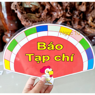 [Trang trí thư viện] Sét Thư viện lớp em Mẫu Quạt kèm băng dính dán tường. Trang trí lớp học, hoặc phòng Thư viện.