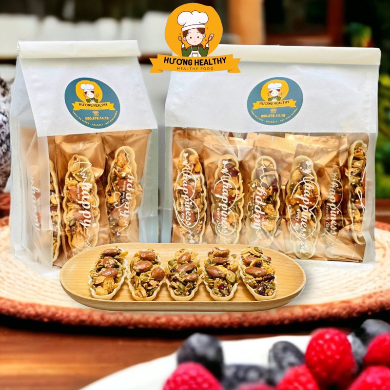 Bánh thuyền hạt dinh dưỡng Hương Healthy  Phù hợp ăn kiêng, eatclean, healthy