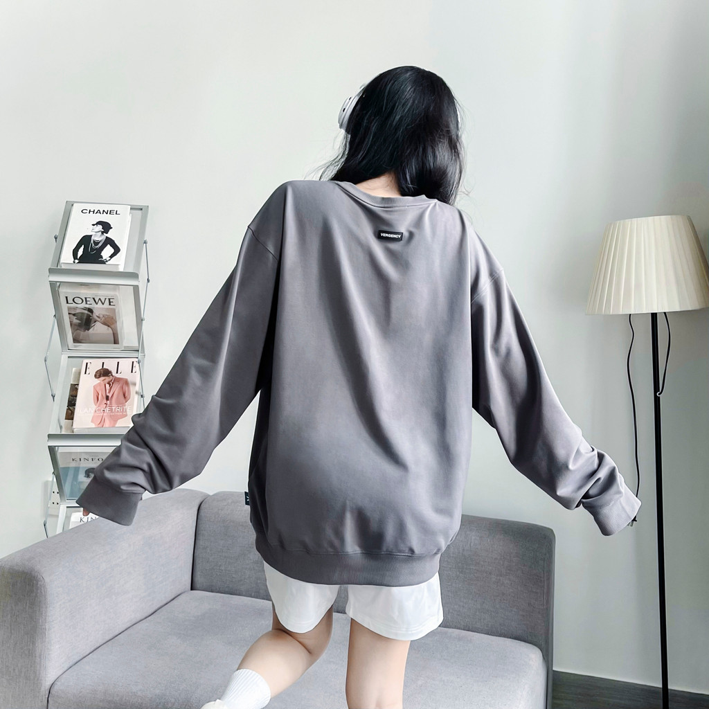 Áo sweater Vergency nam nữ Simple/ Black, white, navy, gray | BigBuy360 - bigbuy360.vn