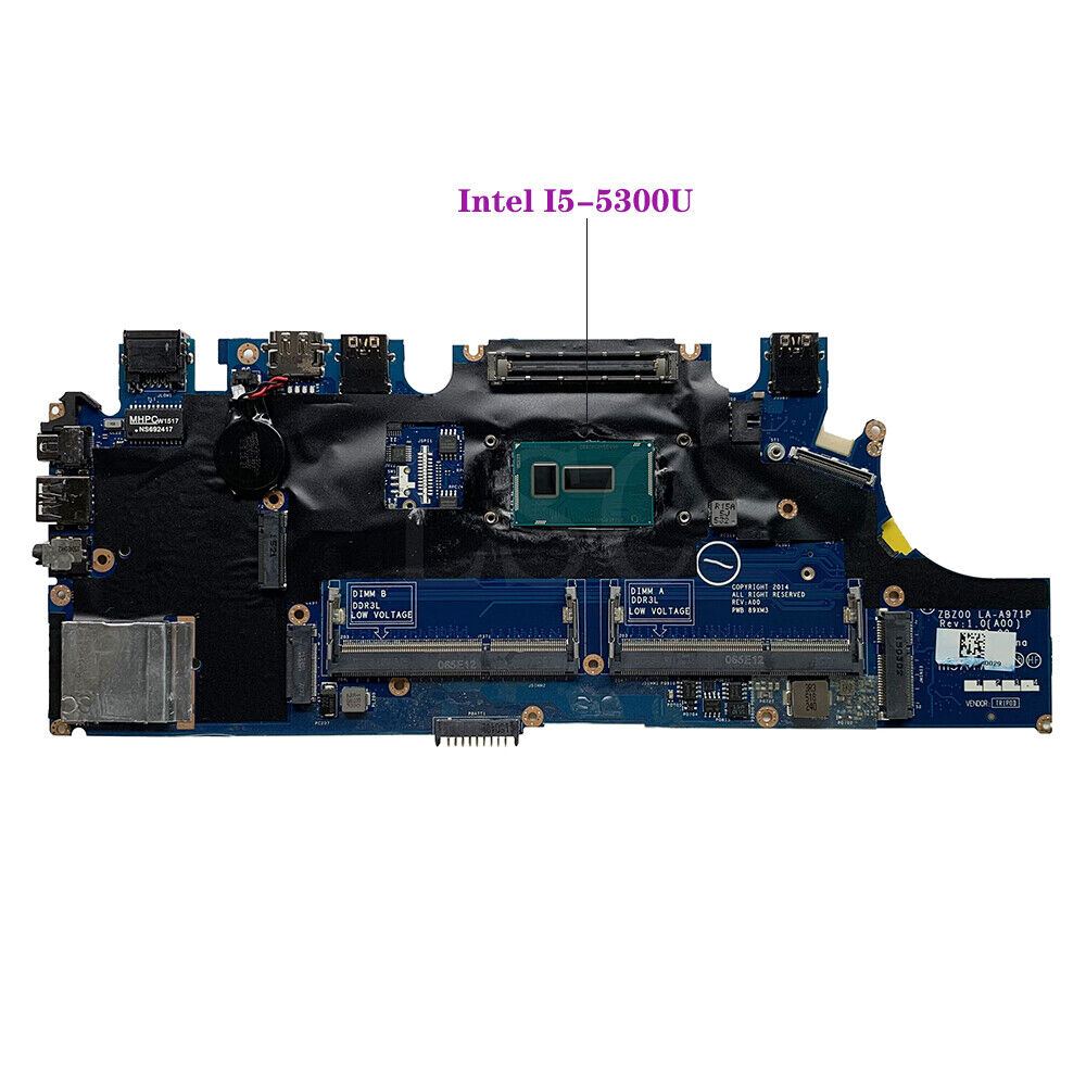 MAIN DELL LATITUDE E7250 CPU I5-5300U CPU LA-A971P