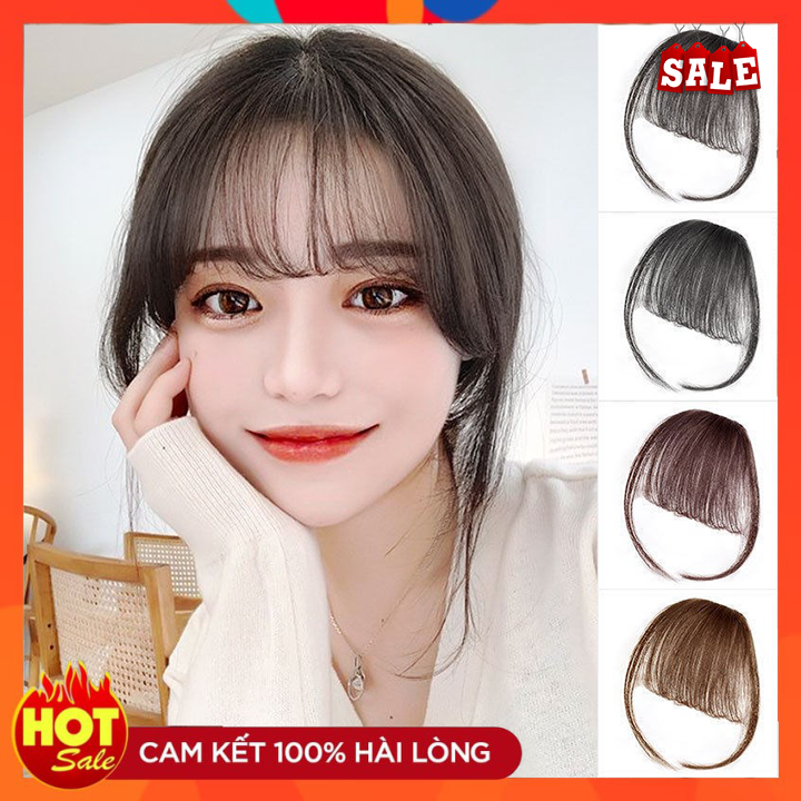 Tóc Mái Thưa Giả Cho Nữ Phong Cách Thời Thượng Cho Nữ