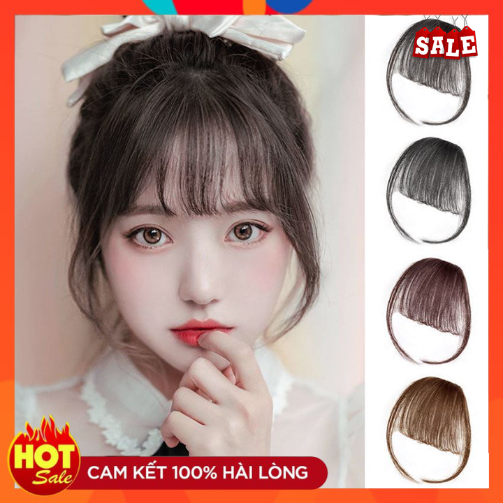 Tóc Mái Thưa Giả Cho Nữ Phong Cách Thời Thượng Cho Nữ