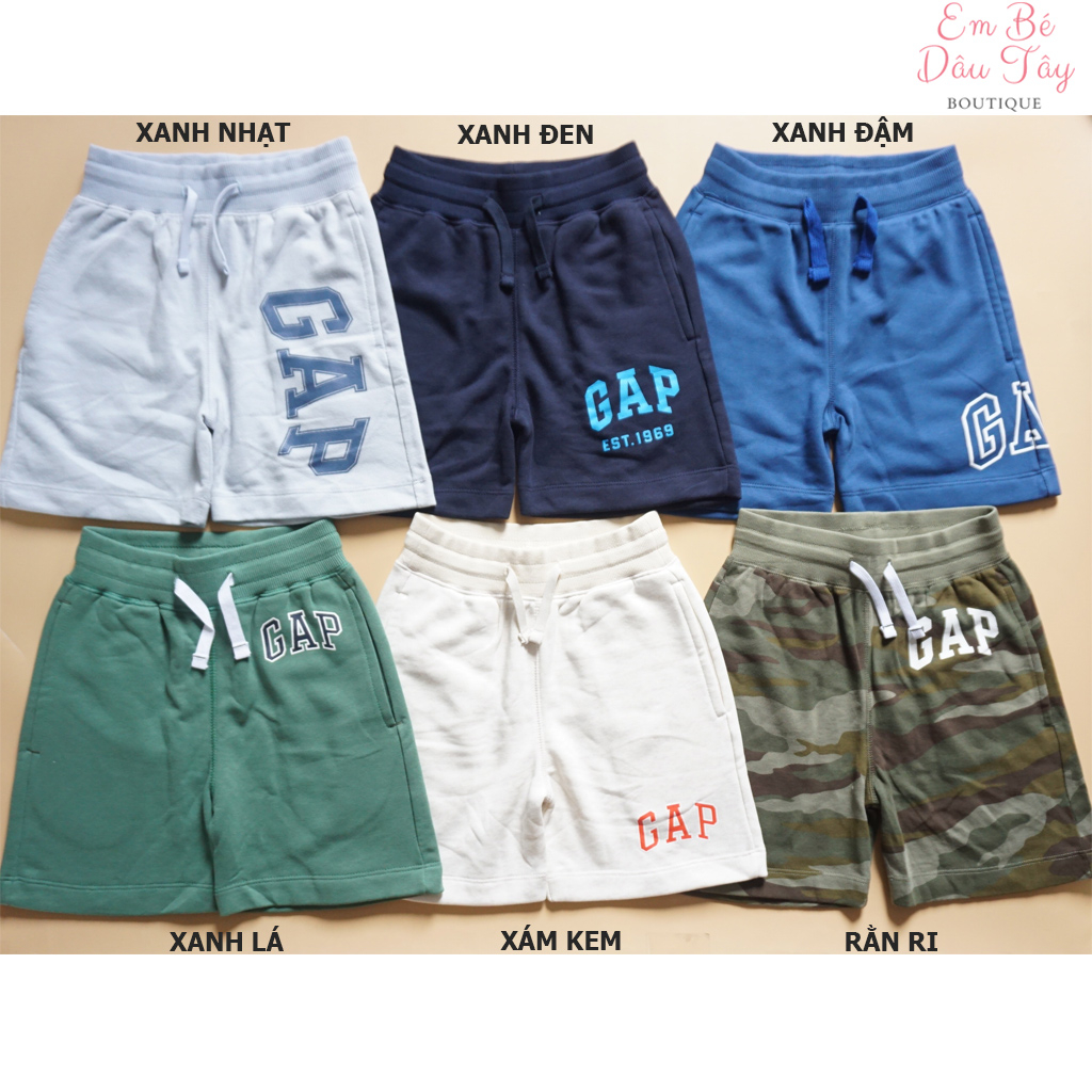 Quần short da cá bé trai 15-54kg. Quần đùi bé trai thun da cá