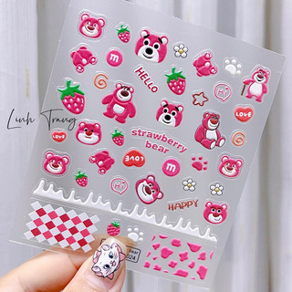 Sticker LỤA sticker 5D dán móng tay nail cao cấp