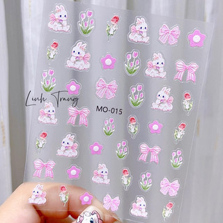 Sticker LỤA sticker 5D dán móng tay nail cao cấp