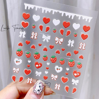 Sticker LỤA sticker 5D dán móng tay nail cao cấp