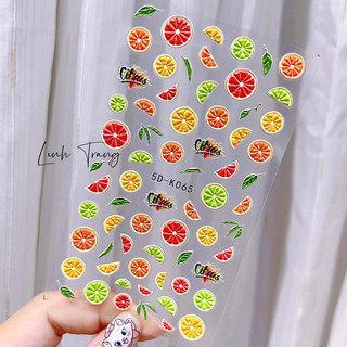 Sticker LỤA sticker 5D dán móng tay nail cao cấp