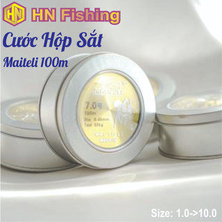 Cước câu cá hộp sắt Maiteli 100m, cước hộp sắt làm trục thẻo dai bền, chịu mài mòn tốt