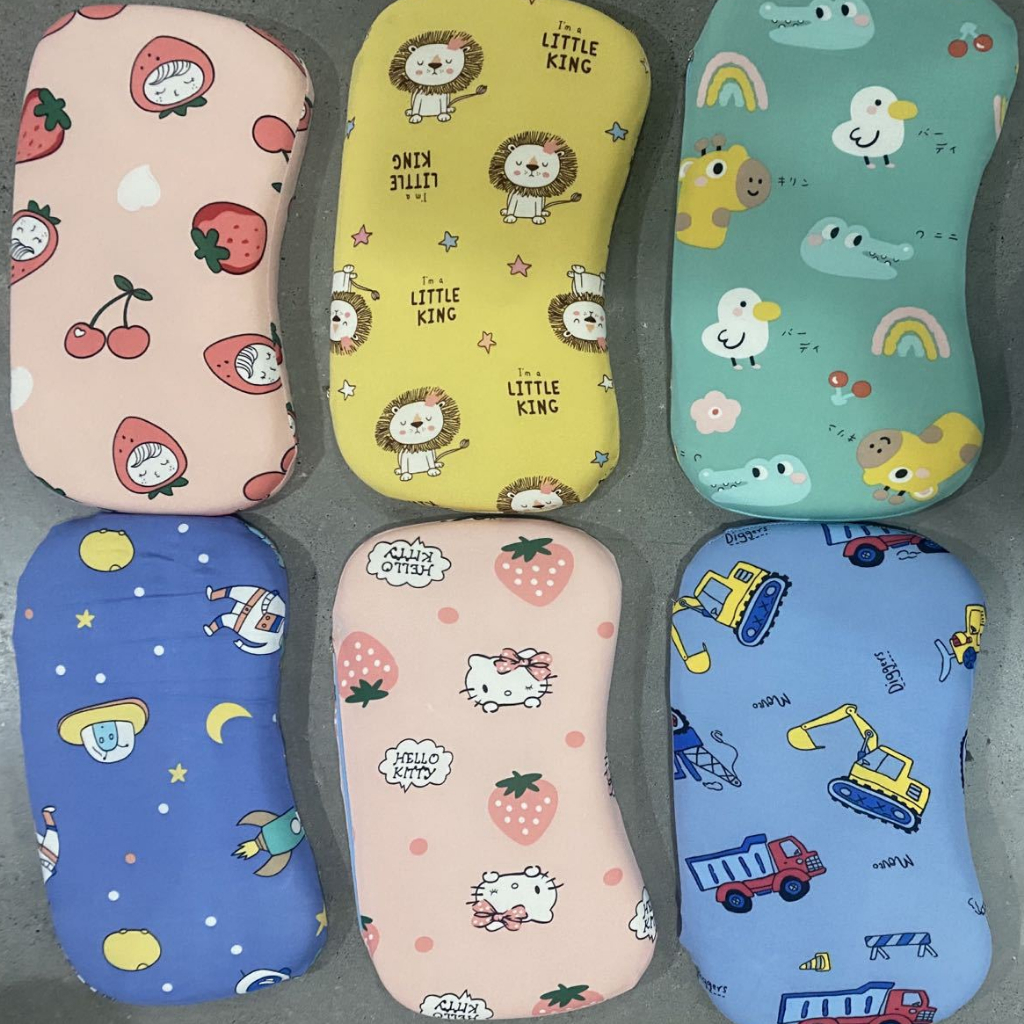 Gối cao su non chống méo đầu cho bé BQShop