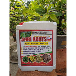 Phân bón agri roots plus 5lít mẫu mới - siêu kích rễ, bung tàn, mập thân