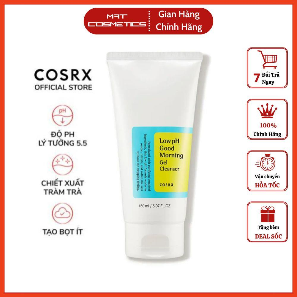 Sữa rửa mặt dạng gel COSRX 50ml chiết xuất trà xanh độ pH thấp cho buổi sáng