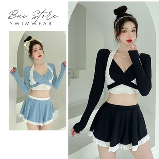 Buistore Swimwear Bộ đồ bơi đi biển 2 mảnh dài tay B24