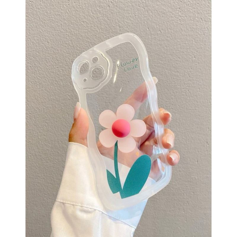 ✨Ốp lưng điện thoại iPhone trang trí nhô ra hình bông hoa đáng yêu✨