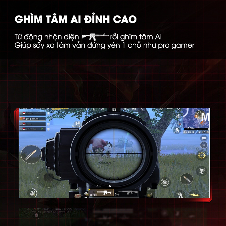 Tay cầm chơi game điện thoại joystick MEMO MB02 hỗ trợ macro combo ghìm tâm auto tap cho liên quân pubg tốc chien