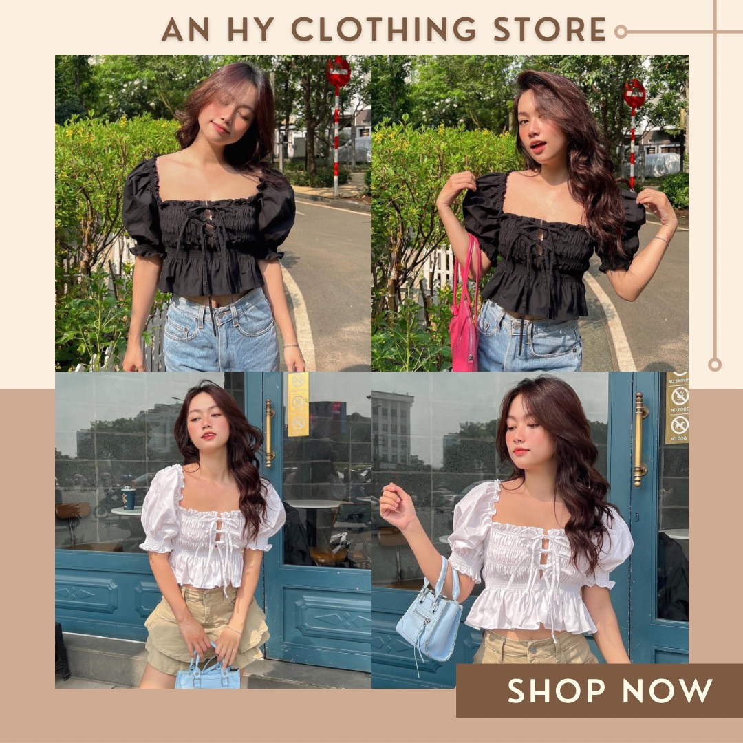 (có bán sỉ,ảnh thật,hoả tốc)🥗LAURA_CROPTOP(ÁO NHÚN NGỰC NƠ TAY PHỒNG)🍭