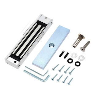 Khóa điện từ 12v, khóa nam châm lưc hút 280kg - 700lbs lực hút thật gắn nổi dc12v, loại 5 dây