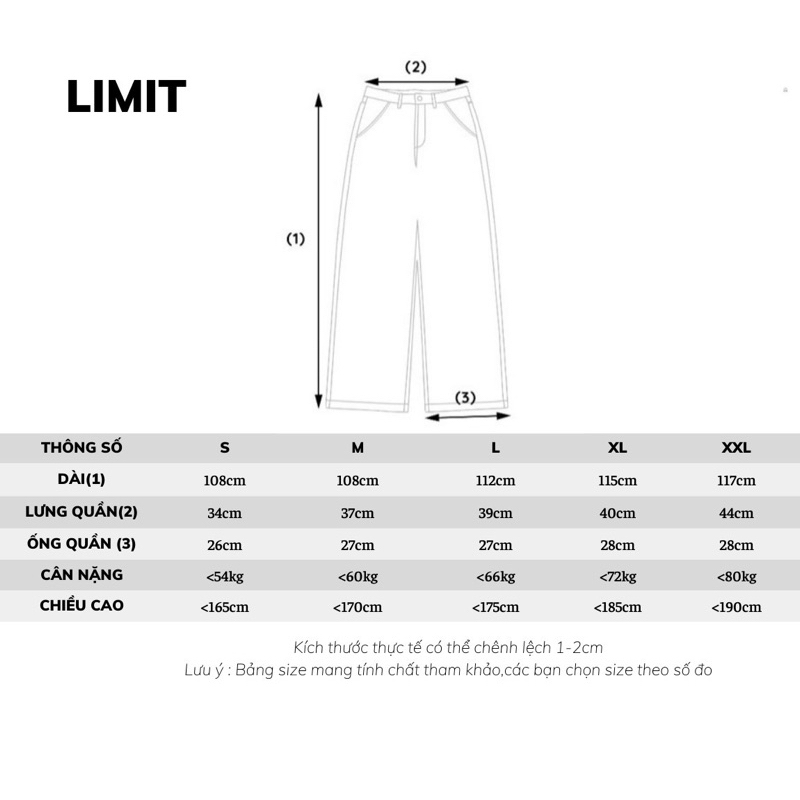 Quần jeans ống rộng nam nữ phong cách 1019 -CLASSIC WIDE JEANS