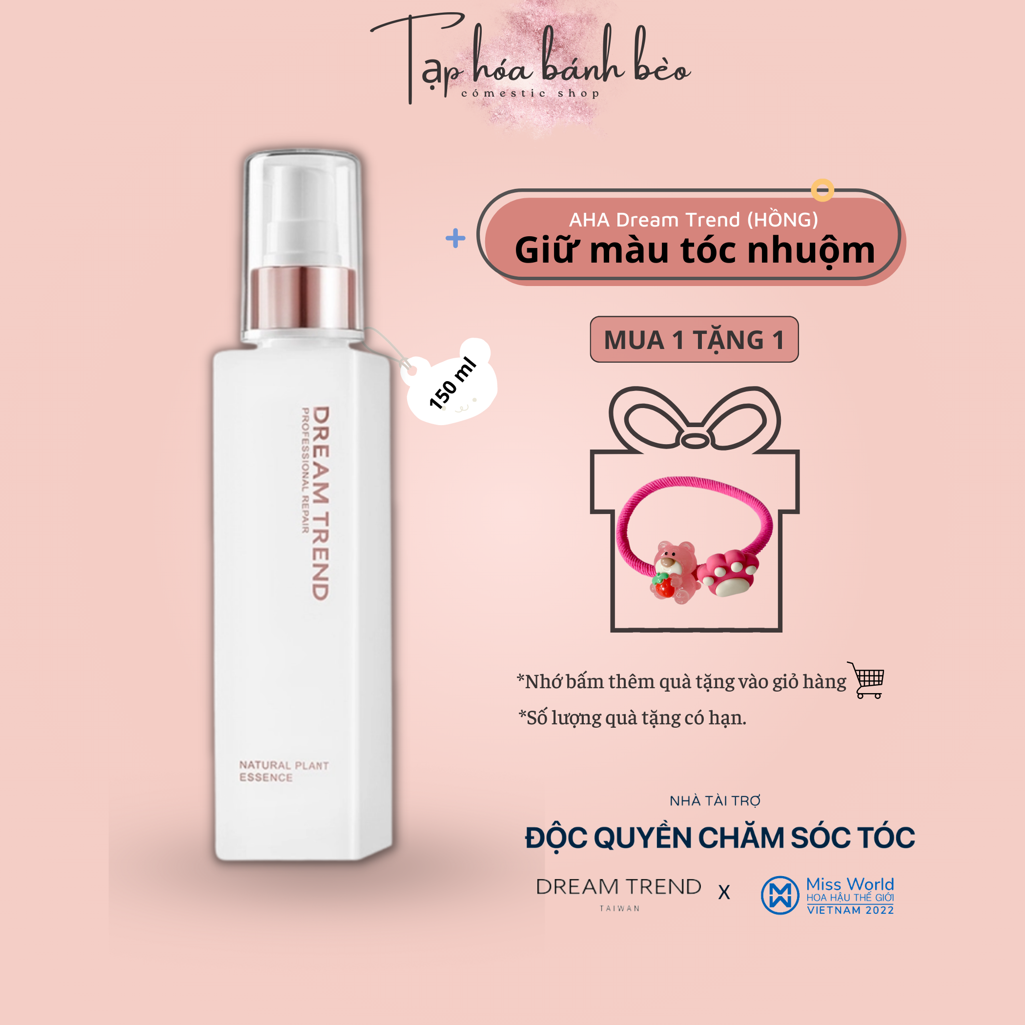 Tinh chất dưỡng tóc AHA Dream Trend giữ màu tóc nhuộm phục hồi tóc 150ml