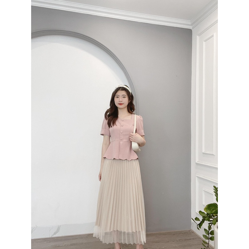 Áo peplum tag vuông