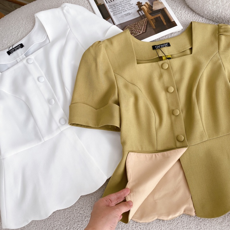 Áo peplum tag vuông