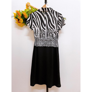 Đầm Thun Phối Kiểu, Có Dây Đai Eo, Freesize, 2hand