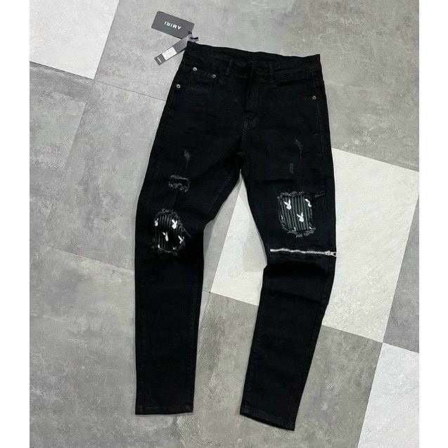 Quần jean nam cao cấp jean nam dài rách ICON kiểu mới vải dày đẹp co giãn chất lượng from dáng như hình hàng chuẩn đẹp