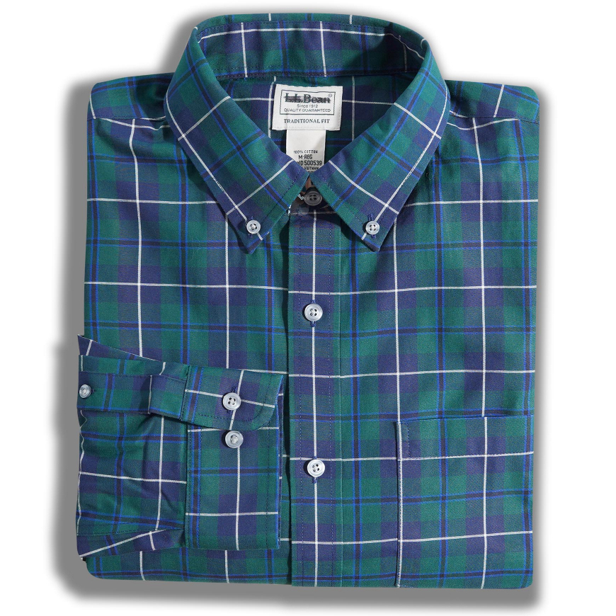 Áo sơ mi nam dài tay caro vải cotton xuất Mỹ L.L.Bean - FO76 SHOP
