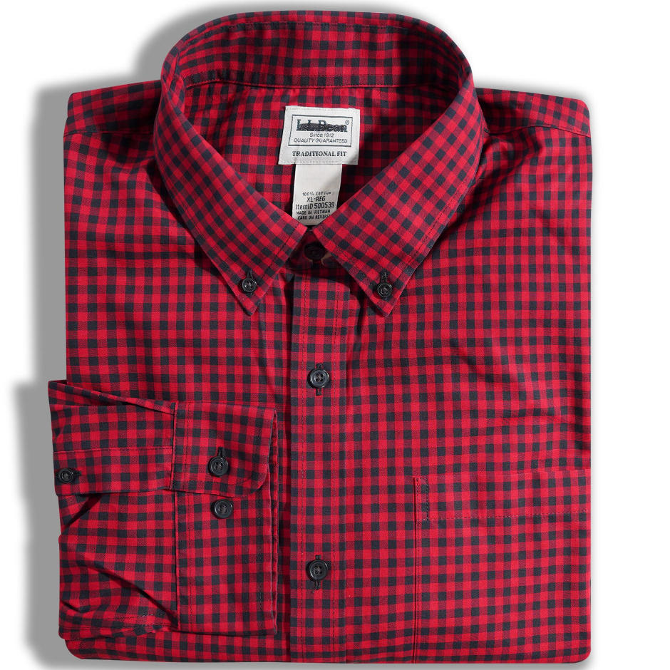 Áo sơ mi nam dài tay caro vải cotton xuất Mỹ L.L.Bean - FO76 SHOP