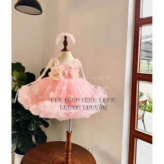 Váy cho bé anh đức hoa ko kèm đuôi