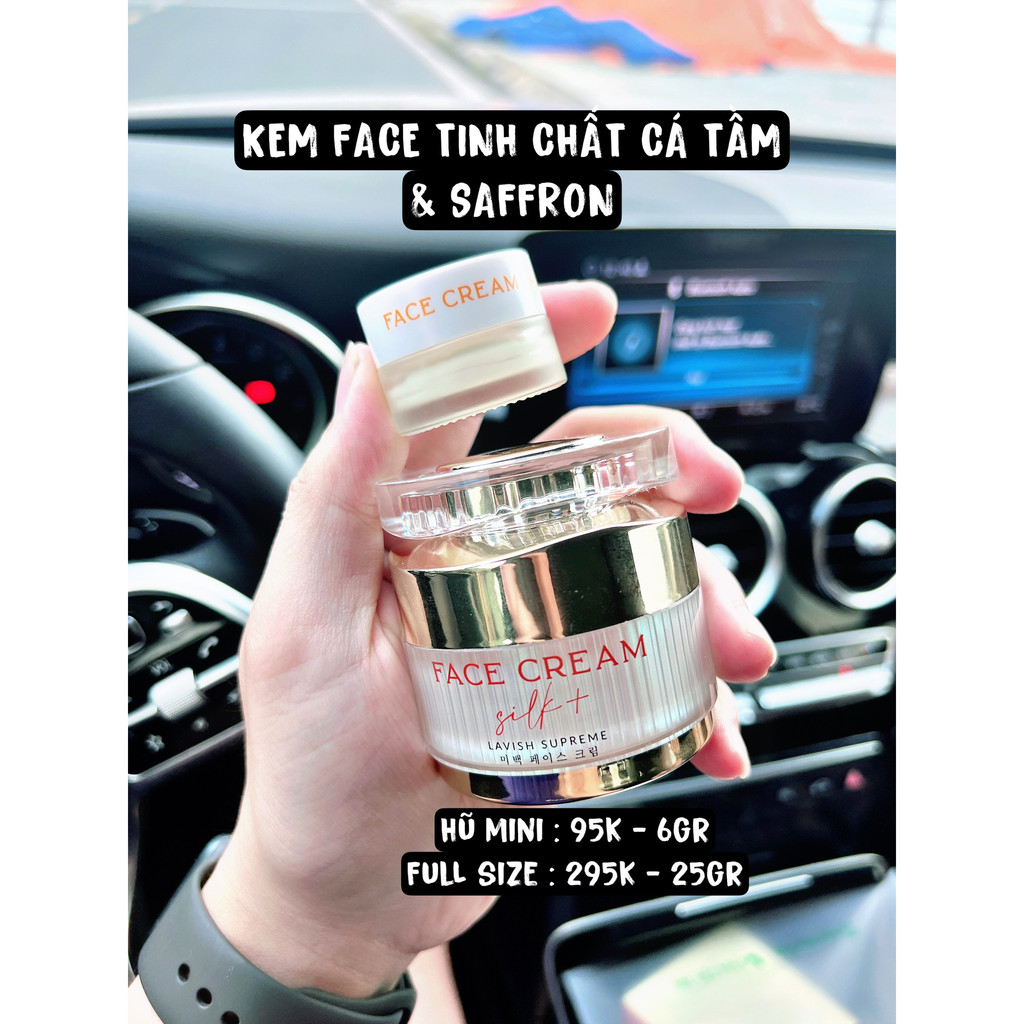 Kem face silk, kem face lụa Sica white dưỡng trắng da cao cấp, sạch thâm, mờ nám sạm - Tặng kèm quà.