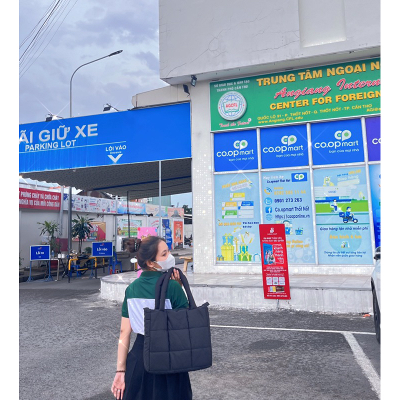 Túi toto phao trần bông Đôla