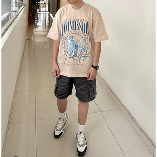[ Xã Kho ] Quần short Cargo Khaki Beige