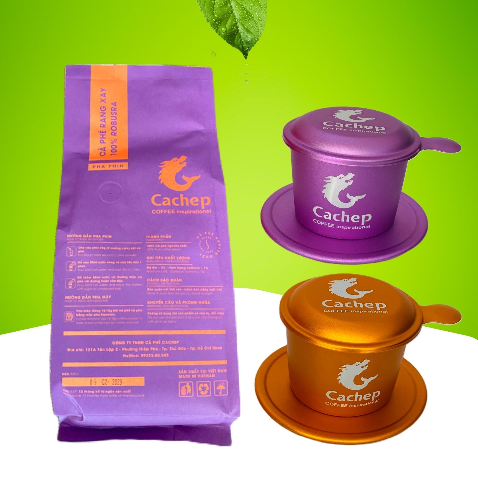 1kg cà phê rang xay nguyên chất robusta Gu mạnh, hạt tuyển chọn