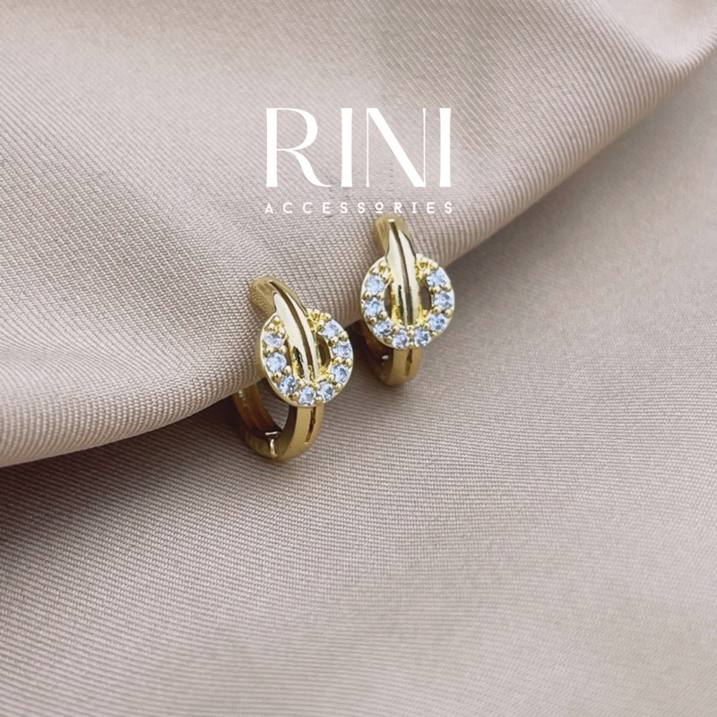 Khuyên tai mạ vàng 18k phong cách Hàn Quốc