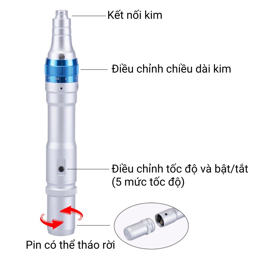 [Shop] Máy phi kim lăn kim cấy phấn, cấy tảo Dr Pen A6