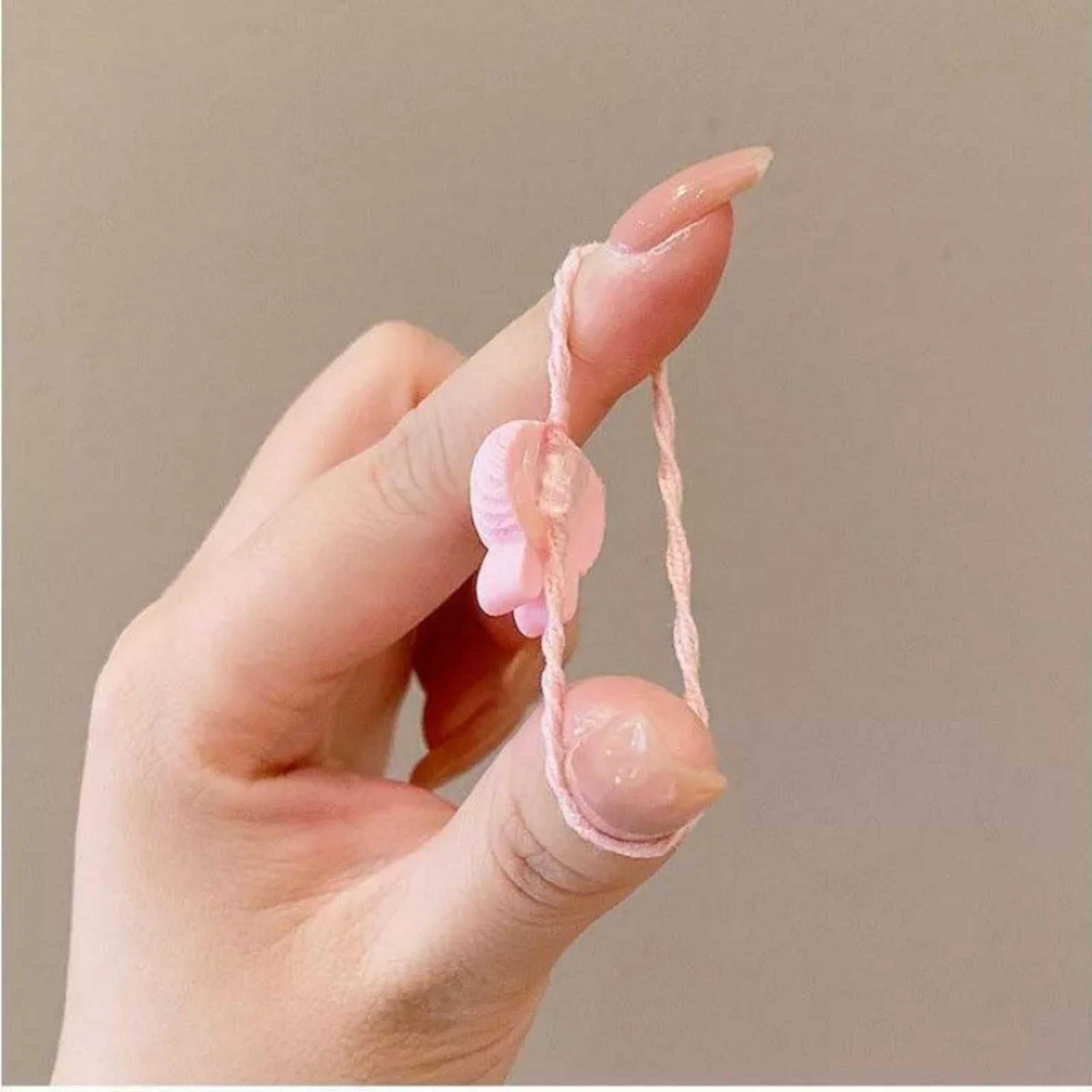 Set 50 Dây Buộc Tóc Nhiều Hình Hoa Quả Ngộ Nghĩnh Cho Bé Yêu A.b