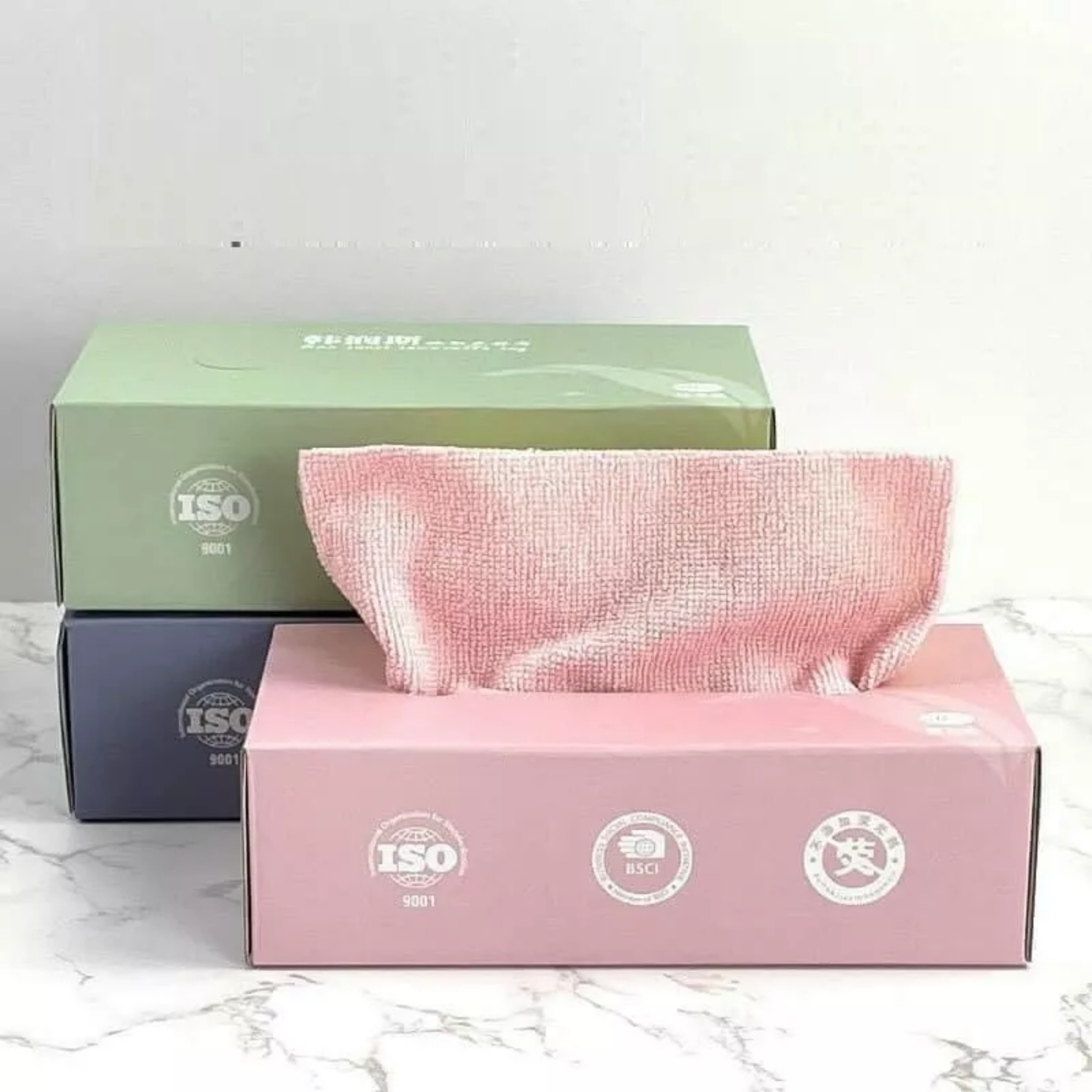 Khăn lau siêu thấm đa năng, Hộp 20 khăn vải lau nhà bếp loại hộp rút tiện lợi