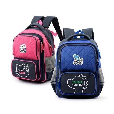 Mr Vui 915 balo cho bé trai và gái lớp 1-3 nhiều ngăn siêu nhẹ