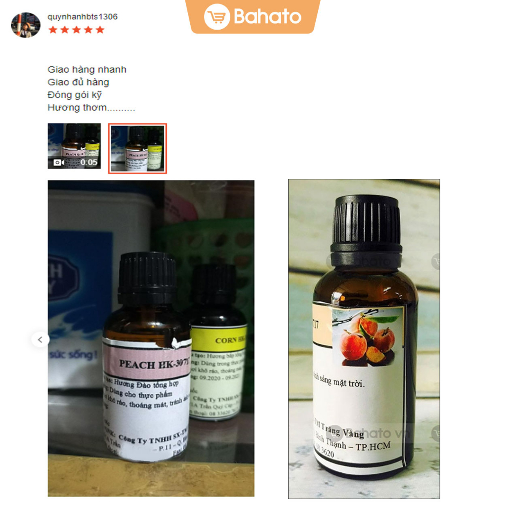 Hương đào tổng hợp 30g