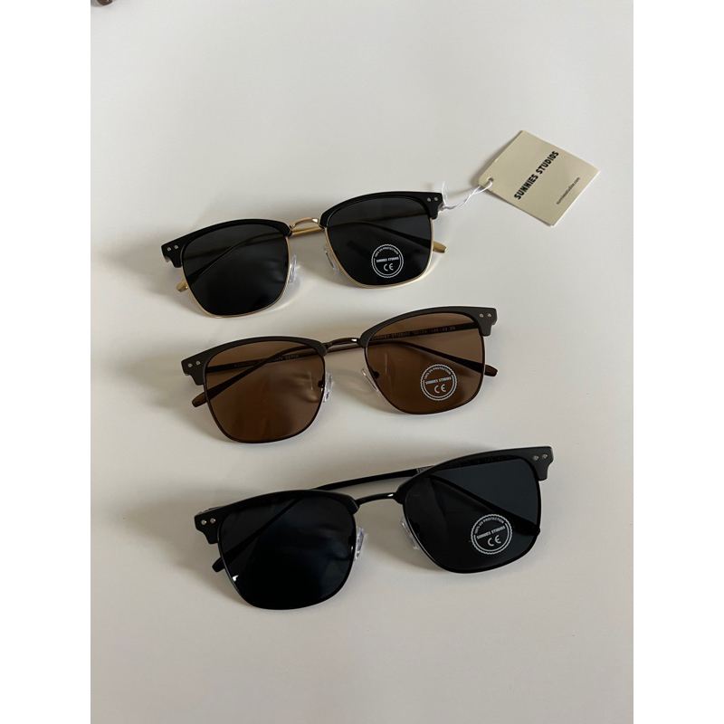 Kính mát Sunnies Studios Bastian chống nắng UV400 gọng kim loại thời trang dành cho nam và nữ chính hãng , có sẵn