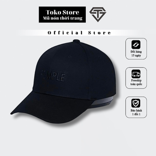 Mũ lưỡi trai, Nón kết thêu chữ nổi “Mr simple” logo đen Siêu HOT Freeship, Full Hộp
